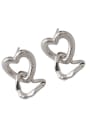 thumb 925 Sterling Silver Hollow Heart Ethnic Drop Earring 4