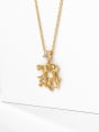 thumb Alloy Cubic Zirconia Dainty Necklace 1