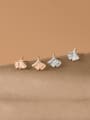 thumb 925 Sterling Silver Leaf Minimalist Stud Earring 0