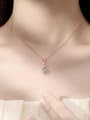 thumb 925 Sterling Silver Moissanite Irregular Dainty Necklace 1