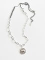 thumb 925 Sterling Silver Elephant Vintage Hollow Chain Necklace 1
