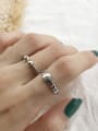 thumb 925 Sterling Silver Round Vintage Blank Ring 1