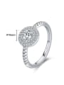 thumb 925 Sterling Silver Cubic Zirconia Round Classic Band Ring 3