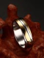 thumb Titanium Steel Smooth Round Minimalist Band Ring 1
