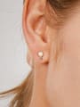 thumb Brass Opal Geometric Cute Stud Earring 1