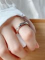 thumb 925 Sterling Silver Letter Vintage Band Ring 0