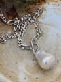 thumb 925 Sterling Silver Special Shaped Bead Thick Chain Ot Necklace 0