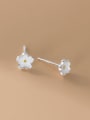 thumb 925 Sterling Silver Enamel Flower Trend Stud Earring 2