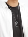 thumb Stainless steel Chain Alloy Pendant Geometric Hip Hop Necklace 1