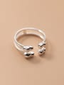 thumb 925 Sterling Silver Geometric Minimalist Stackable Ring 1
