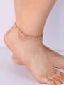 thumb Brass Sea  Star Minimalist  Anklet 1