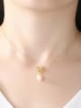thumb 925 Sterling Silver Freshwater Pearl Fashion irregular pendant  Necklace 1