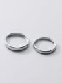thumb 925 Sterling Silver Round Minimalist Band Ring 2