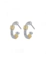 thumb 925 Sterling Silver Geometric Minimalist Stud Earring 0