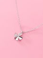 thumb 925 Sterling Silver Simple fashion flower pendant Necklace 2