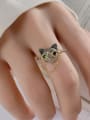 thumb 925 Sterling Silver Cubic Zirconia Owl Vintage Band Ring 1