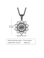 thumb Stainless steel Hollow  Flower Hip Hop Necklace 3