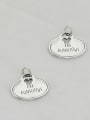 thumb Vintage Sterling Silver With Minimalist Oval Letters Pendant Diy Accessories 1