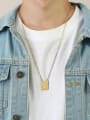 thumb Stainless steel Geometric Hip Hop Necklace 1