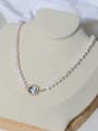 thumb Brass Freshwater Pearl Round Vintage Necklace 2