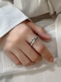 thumb 925 Sterling Silver Letter Minimalist  free size Ring 1