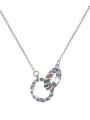 thumb 925 Sterling Silver Cubic Zirconia Geometric Vintage Necklace 3