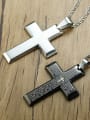 thumb Stainless Steel Letter Cross Minimalist Regligious Necklace 1
