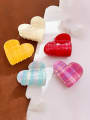 thumb Cellulose Acetate Minimalist Heart Alloy Multi Color Jaw Hair Claw 1