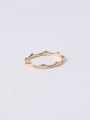 thumb Titanium With Imitation Gold Plated Simplistic Round Band Rings 2