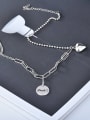 thumb 925 Sterling Silver Heart Vintage Hollow Chain Necklace 4