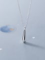 thumb 925 Sterling Silver smooth Water Drop Minimalist Necklace 2
