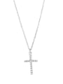 thumb 925 Sterling Silver Cross Minimalist Pendant Necklace 3