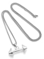 thumb Stainless steel Chain Alloy Pendant Bell Hip Hop Long Strand Necklace 0