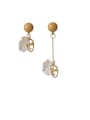 thumb Alloy With Imitation Gold Plated Trendy Geometric Drop Earrings 0