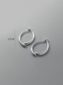 thumb 925 Sterling Silver Geometric Minimalist Drop Earring 2