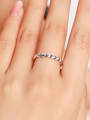 thumb 925 Sterling Silver Smotth Heart Minimalist Band Ring 1