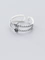 thumb 925 Sterling Silver Heart Vintage Free Size Stackable Ring 2