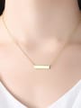 thumb 925 sterling silver simple smooth geometry  Necklace 1