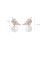 thumb Alloy With Rose Gold Plated Fashion Leaf Drop Earrings 1