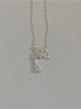 thumb 925 Sterling Silver Cubic Zirconia Crown Dainty Necklace 2