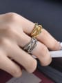 thumb 925 Sterling Silver  Vintage Multilayer Winding Weave Stackable Ring 1