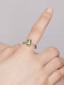thumb 925 Sterling Silver Cubic Zirconia Oval Dainty Band Ring 1