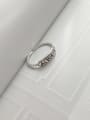thumb 925 Sterling Silver Letter Vintage Free Size Midi Ring 1