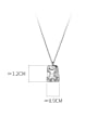 thumb 925 Sterling Silver Geometric Minimalist Necklace 2