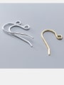 thumb 925 Sterling Silver With Minimalist Ear Hook Semi-Finished Earring Accessories 3