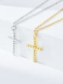 thumb 925 Sterling Silver Cross Minimalist Pendant Necklace 0