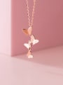 thumb 925 Sterling Silver Butterfly Minimalist  Pendant Necklace 3