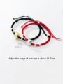 thumb 999  Fine Silver With  Cute  Mouse Red Rope Hand Woven Bracelets 2