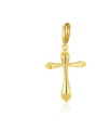 thumb 925 Sterling Silver With Gold Plated Simplistic Cross Clip On Earrings 0