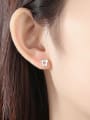 thumb 925 Sterling Silver minimalist fashion creative clothes pants love student Earring 2